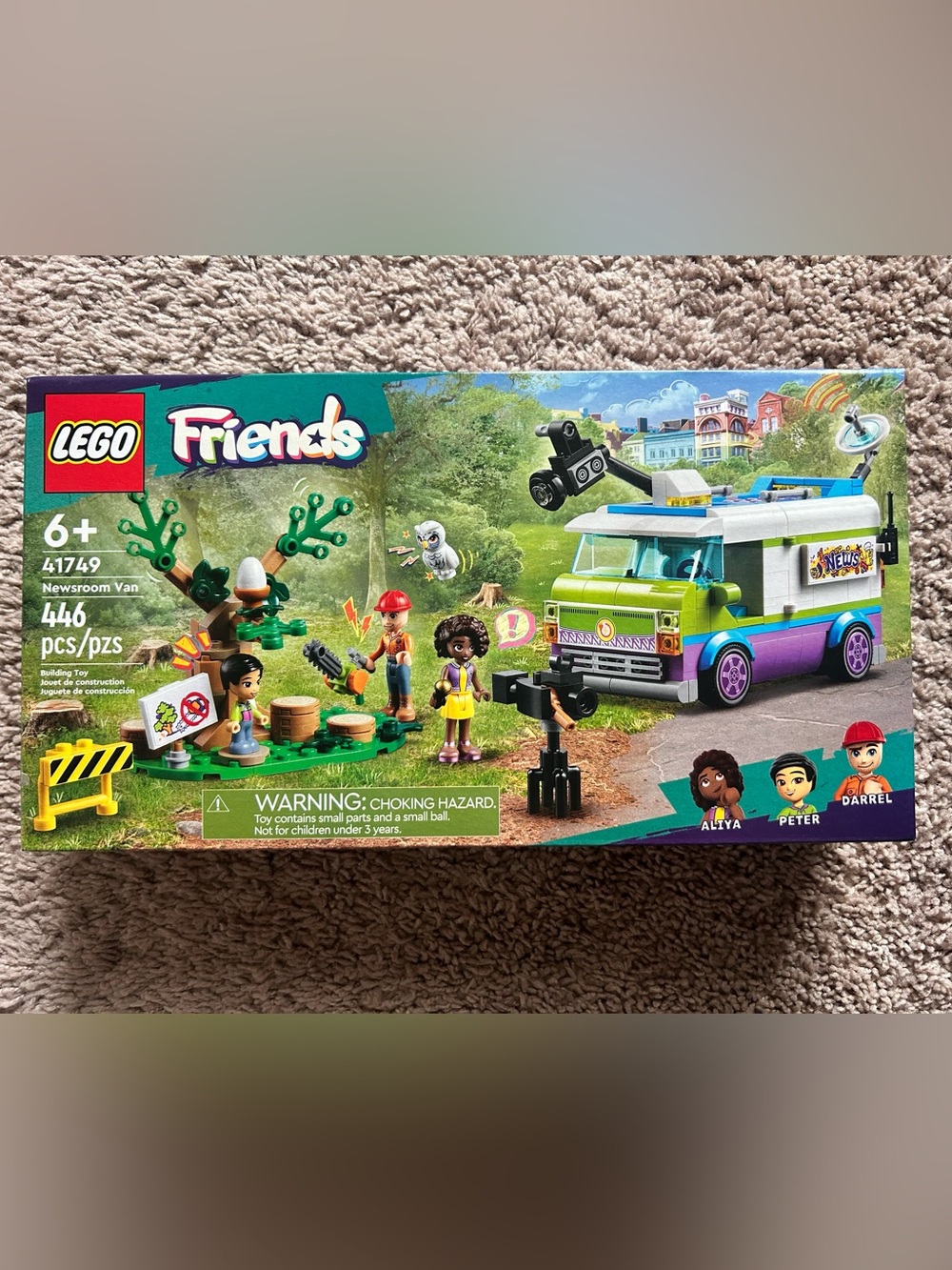 LEGO Friends Newsroom Van 41749 Building Set - Brand New Sealed NIB 446 pcs